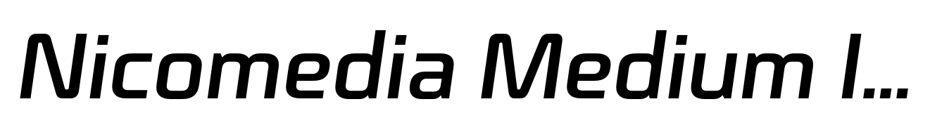 Nicomedia Medium Italic